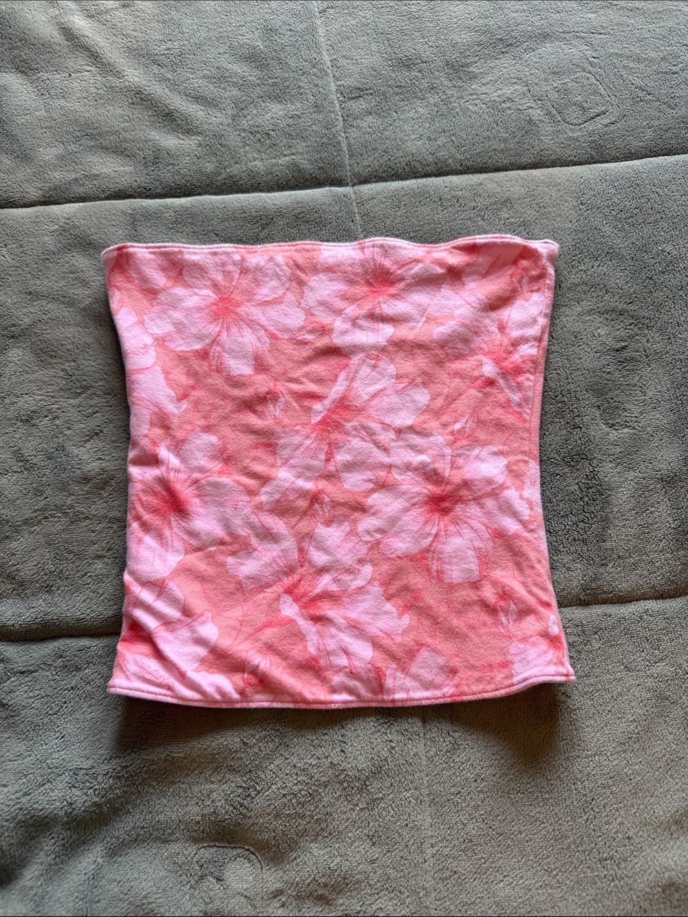 Girls Pink Floral Tube Top